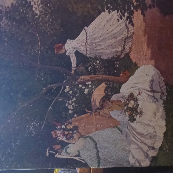 🌅"Claude Monet" Authentic Oil Print Art🏂Signed Art,On Canvas,Size 16"×20"🏆⛳ - Picture 3 of 7